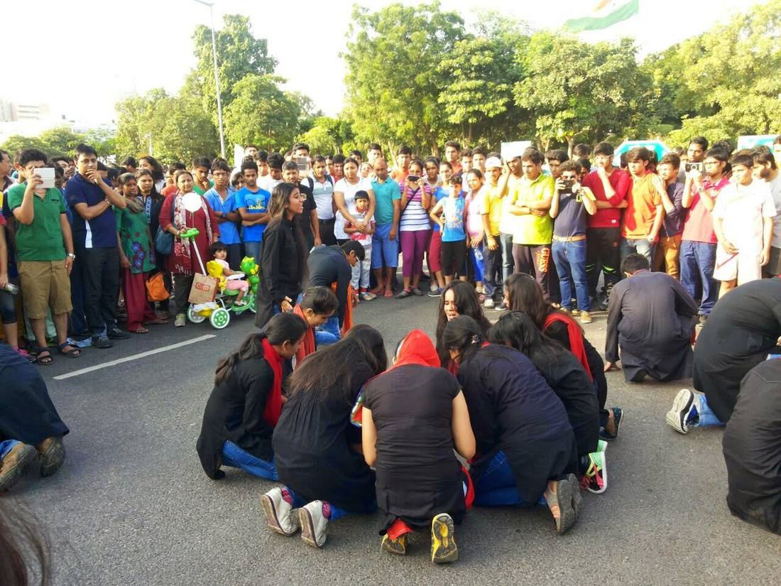 Community awareness programme and street play on cleanliness in Patna